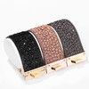 Long tiantian Bohemian Bangle Leather Bracelet for Women Wide Edge