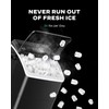 Silonn Countertop Ice Maker Machine, 26 lbs per Day, Fast