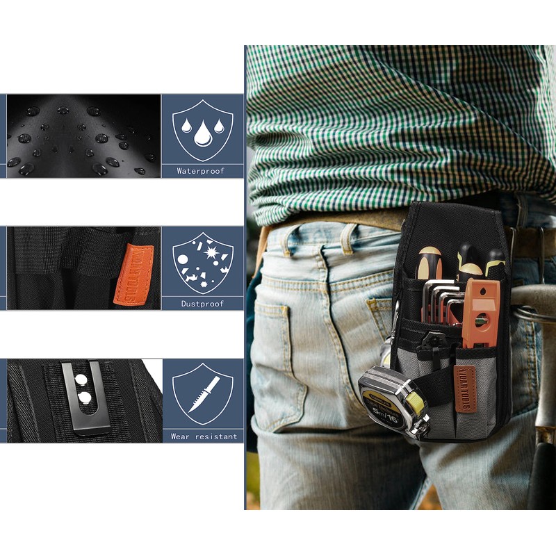 VIDAR TOOLS Small Tool Pouch with Belt Clip,Tool Pouch Bag.Tool