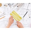 Traceease Geometric Drafting Ellipse Template Drawing Stencil, Designing Template Measuring