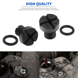 GZLCEU Pack of 20 Bleed Screws, Nylon Drain Plug for Radiator Coolant Expansion Tank for E30 E36 E39 E46 etc. with O Sealing Ring (17 x 16 mm)
