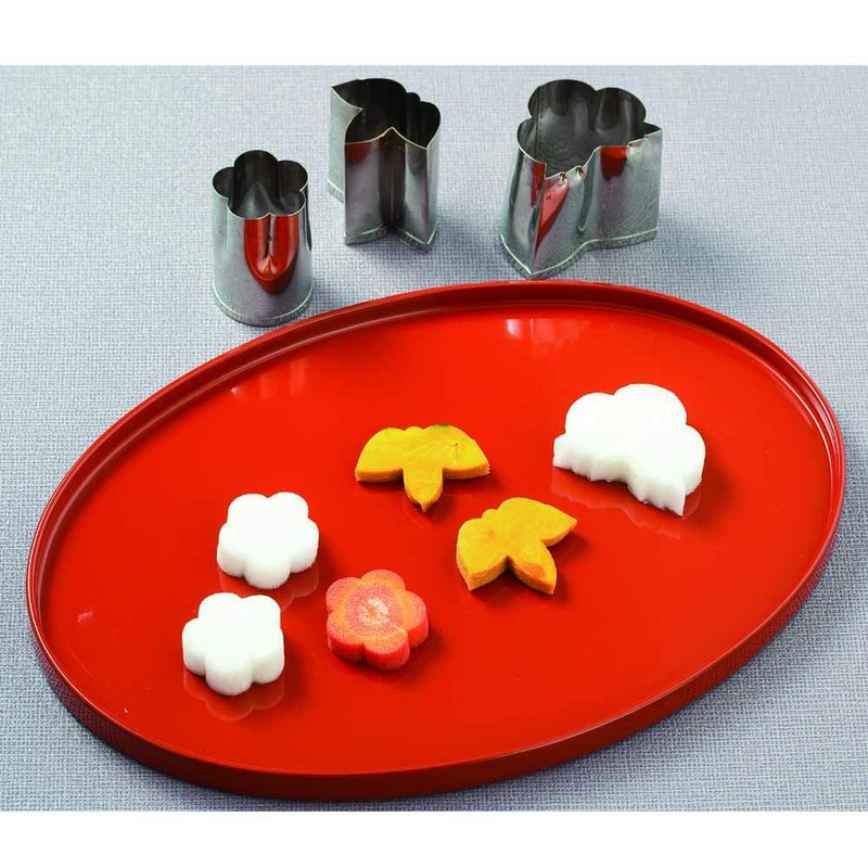 Endoshoji BNK6704 Vegetable Cutter, Commercial Use, Autumn Leaf Shaped, Small,