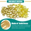 240PCS Brass Compression Sleeves Ferrules Inserts, 6 Sizes 1/2" 3/8"