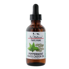 By Natures - PEPPERMINT Black Castor Oils 100% pure 2oz