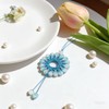 Blue Handcrafted Beaded Dream Catchers,Crystal Sunlight-CatchingPendants, Cute Cryrstal Beads Hanging