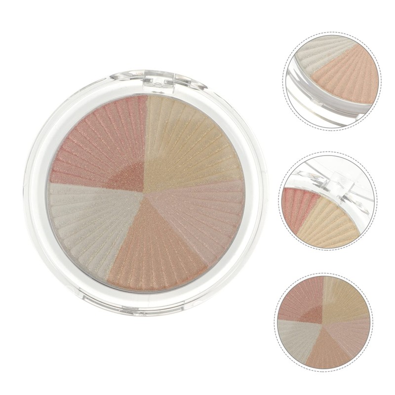 Minkissy Shading Powder Set Face Highlighter Colors Pressed Finishing Ultra-light