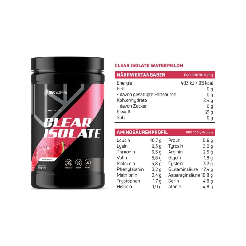 네오서프스 Neosupps 유청 단백질 파우더 수박 500g Neosupps Whey Protein