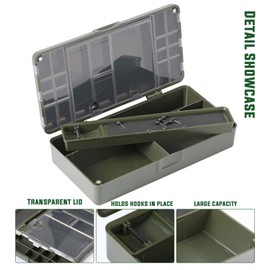 Sougayilang Carp Fishing Tackle Box Fishing Tackle Storage Box Organizer Carp Fishing Tackle Storage Box Organizer for Hooks and Accessories Perfectly Organize 3