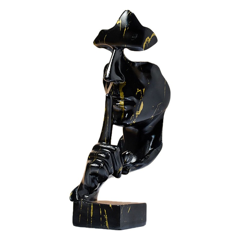 Thinker Statue Vivid Shape Compact Synthetic Resin Attractive Decorative Silence
