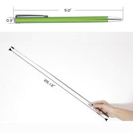 Telescopic Teachers Pointer,Teaching Pointer Stick for Classroom,Metal Hand Retractable Pointer Extended Length 25Inch, Handheld Presenter Whiteboard Pointer (Mint Green)