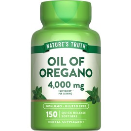 Nature's Truth Oil of Oregano Softgels | 4000 mg | 150 Count | Non-GMO & Gluten Free Herbal Supplement