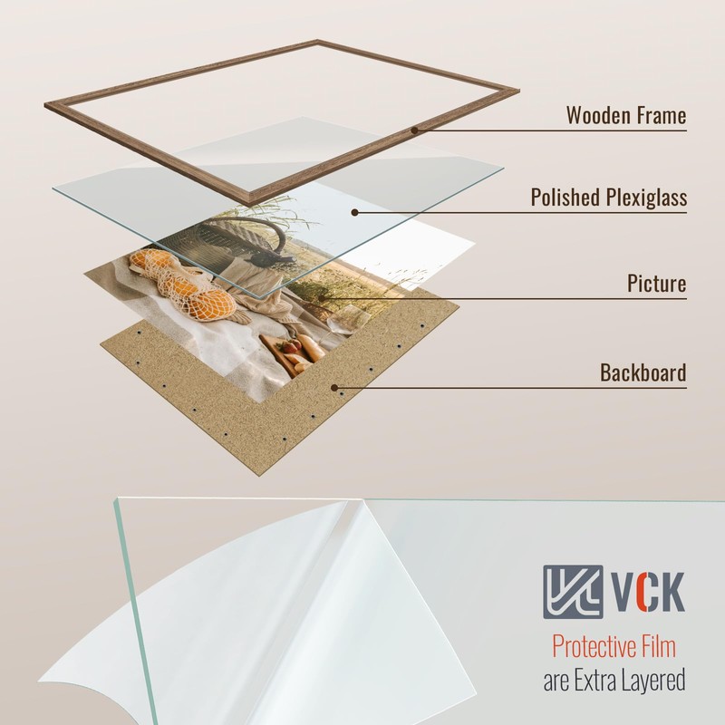 VCK 16x24 Frame 3 Pack - Brown Walnut, Natural Textured
