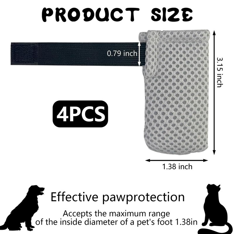QIYUDA 4 Pcs Cat Mittens to Prevent Scratching for Pets