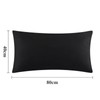 Aisbo Pillowcase, 40 x 80 cm, Set of 2, Black,