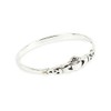 Solid 925 Sterling Silver Claddagh stacking Ring in sizes G-Z