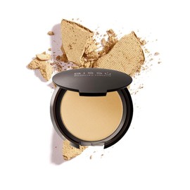 Maquillaje Compacto en Polvo Bissu | 15 Tonos disponibles Acabado Mate, Sin Aceites (07 Caramel, 8g)