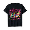 Hello Second Grade Colorful Pencil Tie Dye Back to School