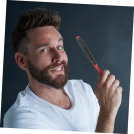 FOMIYES 2pcs Roll Wooden Comb Small Round Womens Hair Brush Mini Round Hair Brush Hairbrush Mens Blow Drying Brush Teasing Combs for Women Hair Comb Bristles Men and Women Lotus Tree