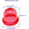 Uorimy 4-Pack 530058709 Air Purge Red Carburetor Large Primer Bulb