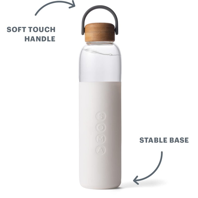 Full Circle 25 oz. Glass Water Bottle - Blush