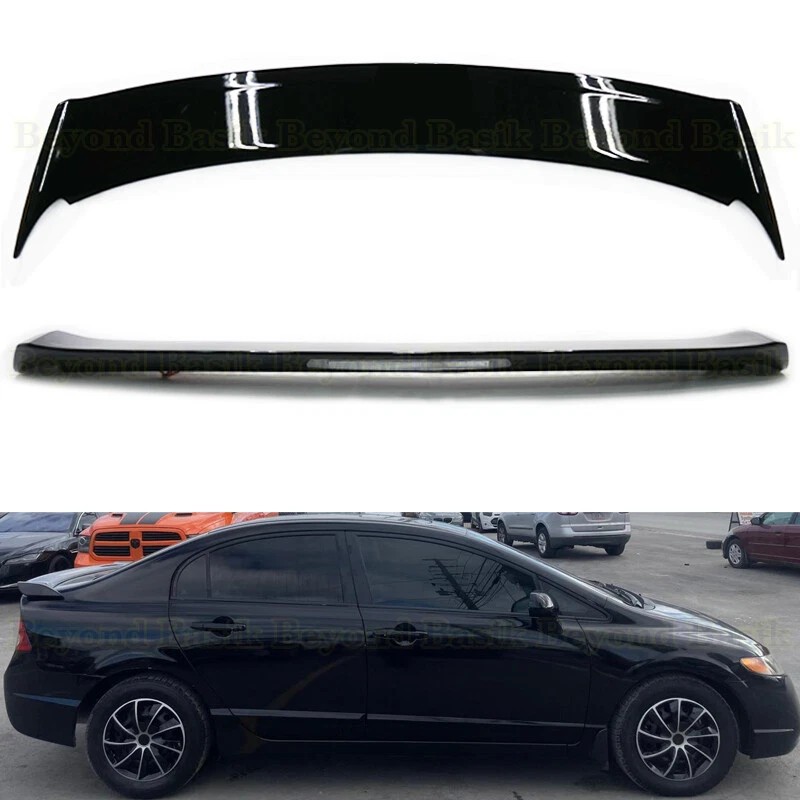 Hyper Wings 2006-2011 Honda Civic 4Dr GLOSS BLACK Si Factory