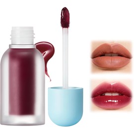 Lip Oil, Labios Carnosos, Bálsamo Labial, Imprescindible de Viaje Bálsamo Labial Hidratante, Adecuado Para Hidratar y Prevenir La Sequedad y El Agrietamiento (Plum Jam)