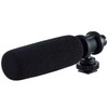 Elecom HS-MC10BK Gun Microphone, Condenser Microphone, Ultra Directional, Windscreen Included,
