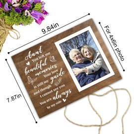 Memorial Picture Frame, Aunt Picture Frame, Sympathy Gifts for Loss of Loved Aunt, Bereavement Gifts for Loss of Aunt, Remembrance Picture Frame or Memorial Gift, Fits 4 x 6 In Photo