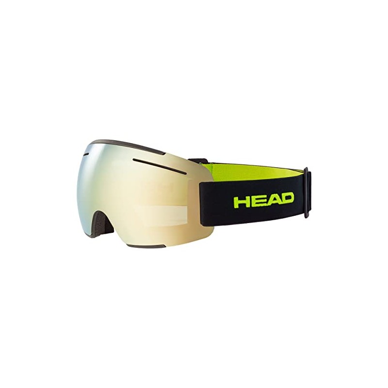 HEAD Unisex - Adult F-LYT Goggles Ski Goggles, Lime/Black, M