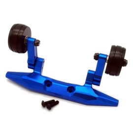 Aluminum Rear Ajustable Wheelie Bar Blue for Traxxas Rustler 4X4 6776