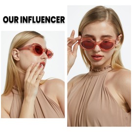 DUCO 1223 Women's Sunglasses, Polarized Sunglasses, UV 400 Protection, For Driving, Fashionable, orange