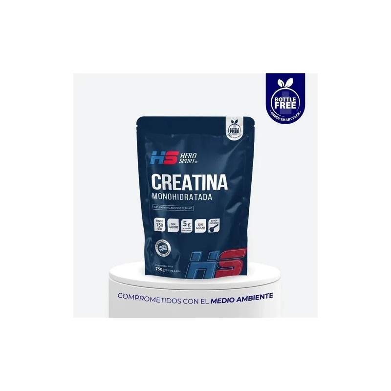 Creatina Monohidratada 750gr Hero Sport Sabor Sin sabor