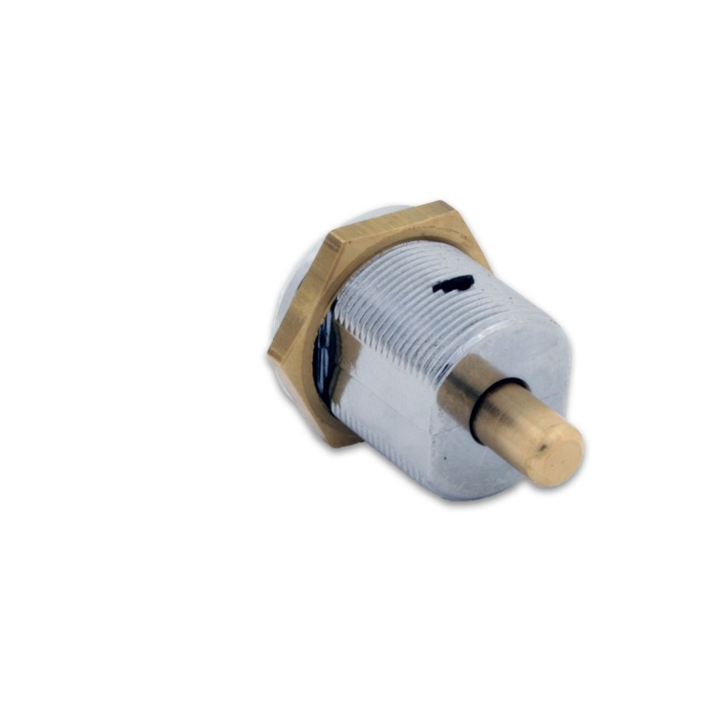 FJM Security 2610B-KD Tubular Push Lock with Chrome Finish, Keyed