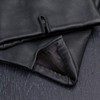 Downholme Vegan Leather Gloves for Men, black, L