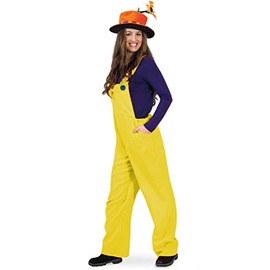 KarnevalsTeufel Costume Dungarees Craftsman Builder Gardener Gnome for Adults (Medium, Yellow)