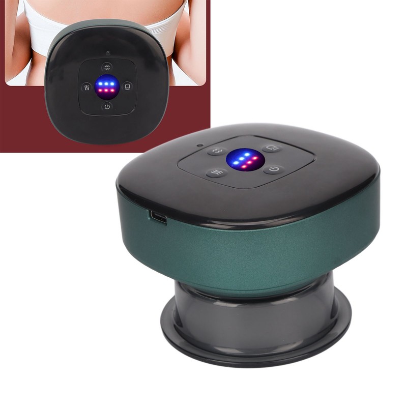 Electric Cupping Massager Machine Smart Heating 6 Levels Suction Rechargeable