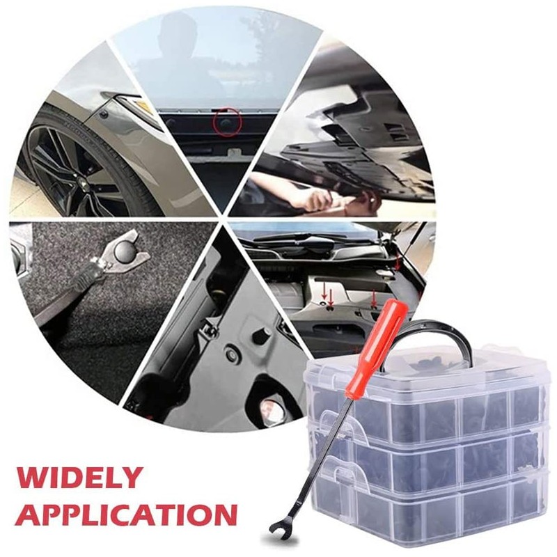 TooToo 731x Car Trim Body Clips Kit Rivets Retainer Auto