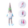 Abaodam Flower Gnome Doll Long Legs Soft Plush Sitting Gnome
