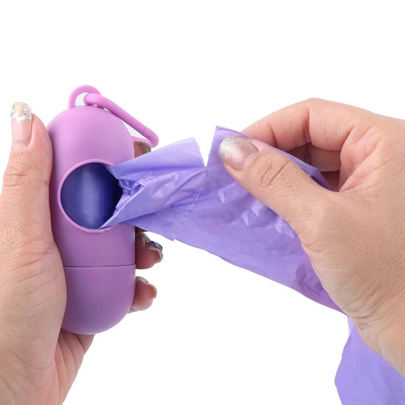 PawComfort Dog Poop Bag Dispenser – Lightweight Capsule Shape for