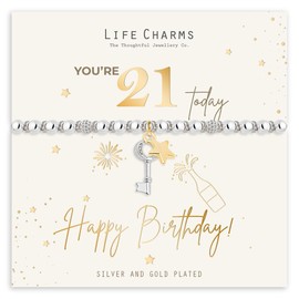 Life Charms Happy 21st Birthday bracelet