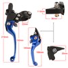BAISUYA Motorbike Brake Clutch Lever Aluminum Alloy 7/8'' 22mm Folding