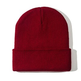 ZOORON Beanie for Women Men Ski Watch Cap Cuffed Plain Skull Knit Hat Soft Fisherman Winter Hat WineRed