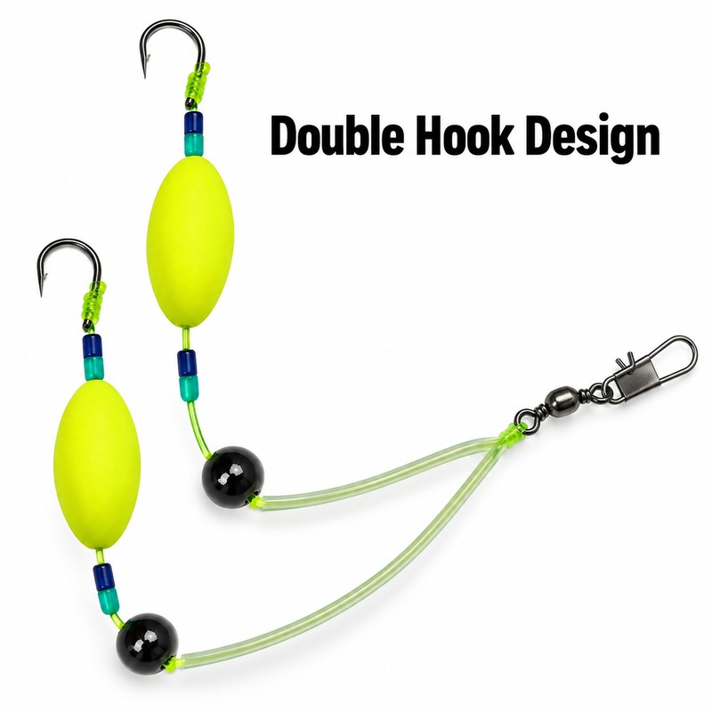 5 Packs Carp Fishing Hook Rig Set – Reverse Off-Bottom