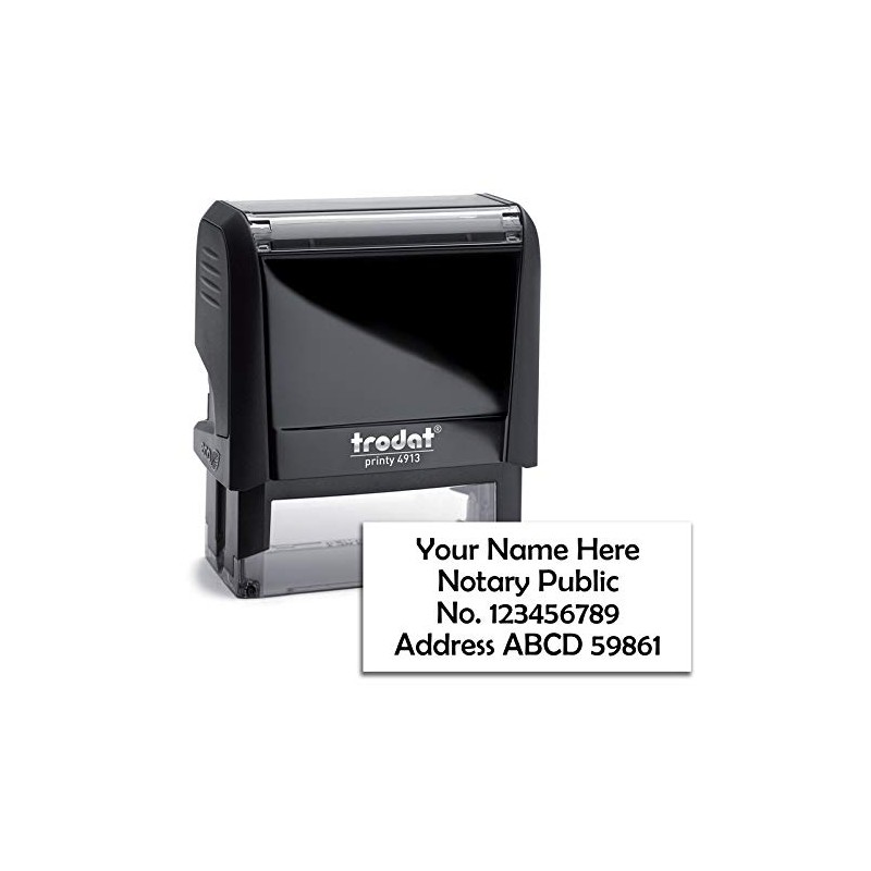 Imprue Rectangular Notary Stamp Self Ink Custom Stamp for New