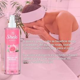 Tónico Facial Agua Rosas Sheló Nabel Piel Sensible 265
