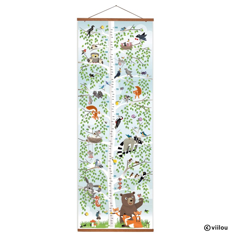 viilou Height Chart Poster Nursery Measuring Bars Baby Room Posters