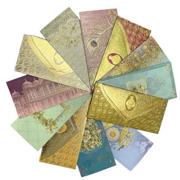 Vanya Creations Pack of 10, Fancy Paper Rectangle Shape 3