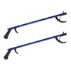 Rehabilitation Advantage Blue Aluminum Reacher Grabber with Magnetic Tip, Set
