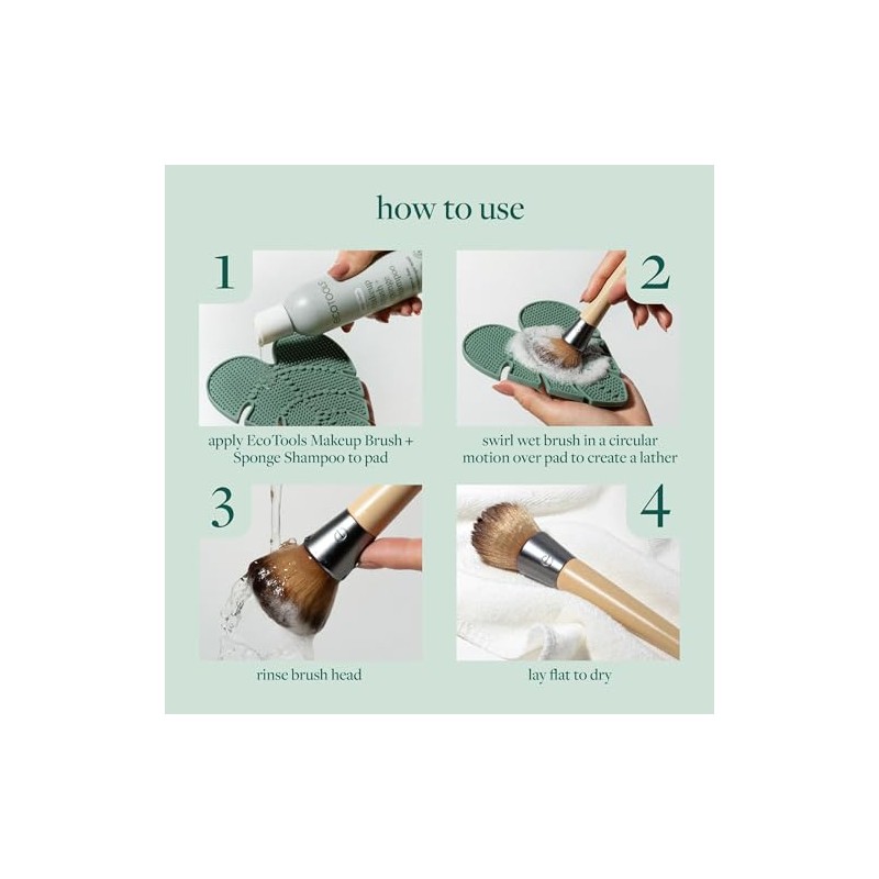 EcoTools - Almohadilla limpiadora de brochas de maquillaje