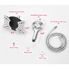 GRICH Shower Head with Handheld Spray Combo: 2 in 1